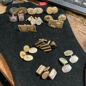 12 sets cuff  links plus….